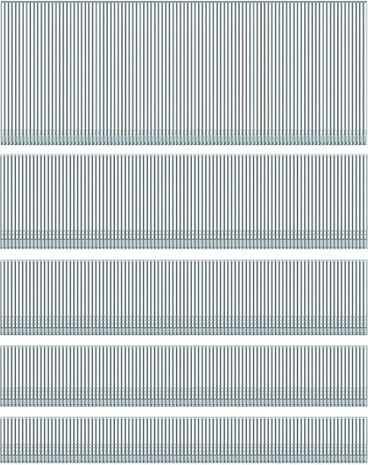 HW HAMWOO 18 Gauge Brad Nails,Galvanized 18GA Nail Gun Nails Assorted,Suitable for Most Brand of 18 GA Pneumatic and Electric Brad Nailer(2",1-1/5",1",3/4",5/8",5000Pcs)