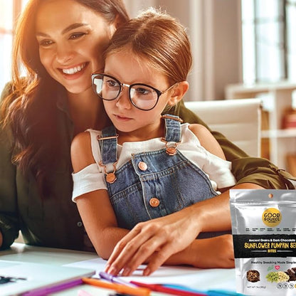 Good Source Snacks Dark Chocolate Bites & Ancient Grains, Sunflower Pumpkin Seed, 3 Pack, 3 oz, Vegan, Gluten Free, Non GMO, Kosher Protein Bites