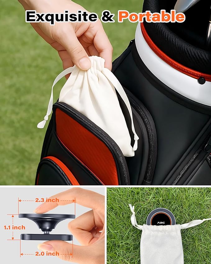 A2C Alloy Magnetic Golf Cart Phone Holder Compatible with MagSafe iPhone 12-17, Unique Golf Gifts for Men Golfers Women Dad Him, 2026 Golf Accessories Essentials Gadgets Fits EZGO, Club Car, Yamaha
