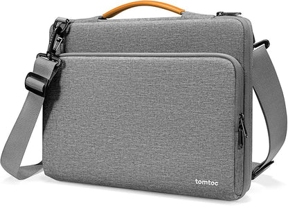 tomtoc 360 Protective Laptop Shoulder Bag for 13-inch 2025 MacBook Air M4/A3240, M3/A3113, M2/A2681, M1/A2337, MacBook Pro M2/A2686 M1/A2338, Water-Resistant Laptop Accessory Carrying Case Sleeve