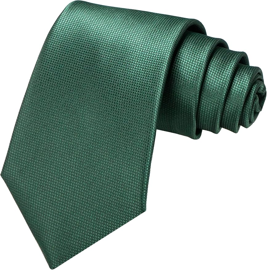 JEMYGINS Solid Color Tie Mens Necktie for Business and Wedding