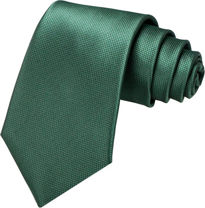 JEMYGINS Solid Color Tie Mens Necktie for Business and Wedding