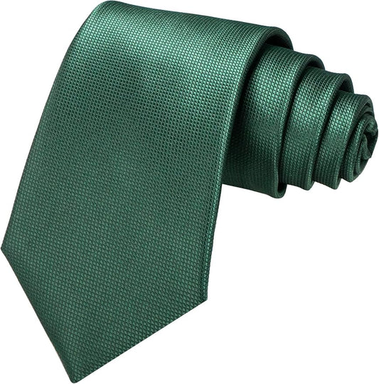 JEMYGINS Solid Color Tie Mens Necktie for Business and Wedding