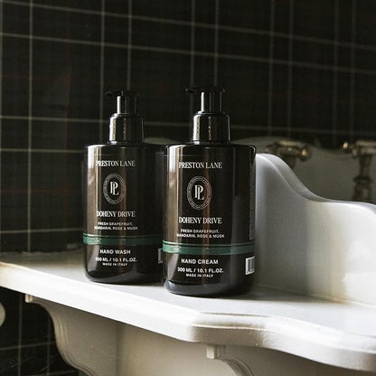 Preston Lane Hand Set, Scented Hand Wash & Cream Duo, Gently Cleanses, Hydrating & Nourishing