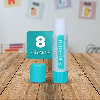 Darice School Glue Sticks, Washable 8 Gram 24 Count All Purpose Glue Stick, Strong Hold, Easy Stick, Quick Drying, Non-Toxic, Back to School Supplies, Scrapbooking for Home