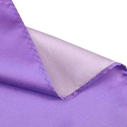 Mens Solid Satin Mens Tie With Hanky,Handmade Neckties For Men