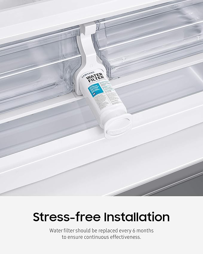 SAMSUNG Genuine Filter for Refrigerator Water and Ice, Carbon Block Filtration for Clean, Clear Drinking Water, 6-Month Life, HAF-CIN/EXP, 1 Pack