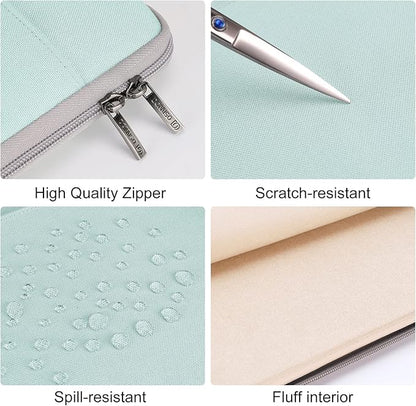 DOMISO 16 inch Laptop Sleeve Protective Case Cover Compatible with 16 16+ inch HP Dell ASUS Lenovo Chromebook,Waterproof Computer Cases Bag with Handle,Mint Green