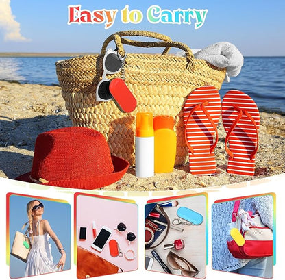 Meanplan 4 Sets Cruise Ship Essentials,4 Set Silicone Straws with Case Reusable Silicone Portable Drinking Straw Set for Party Travel Cold or Hot with 4 Carry Case, 4 Cleaning Brushes (Rainbow Colors)