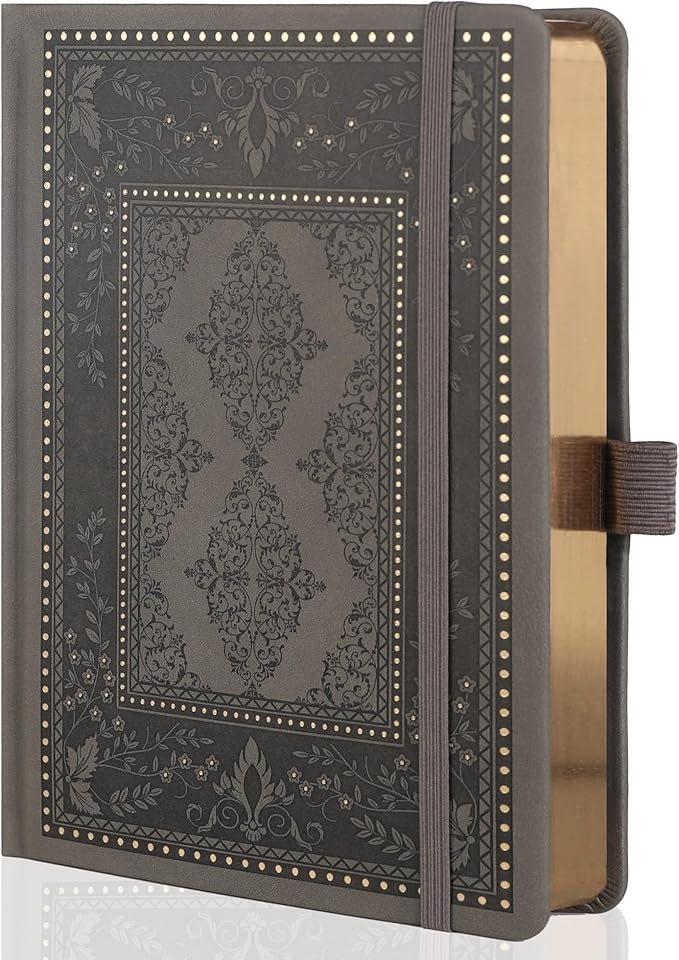 TIEFOSSI Dot Journals for Women Men, Dot Journals for Writing Women, 160gsm Thick Paper, 190 Numbered Pages, for Planner Organization