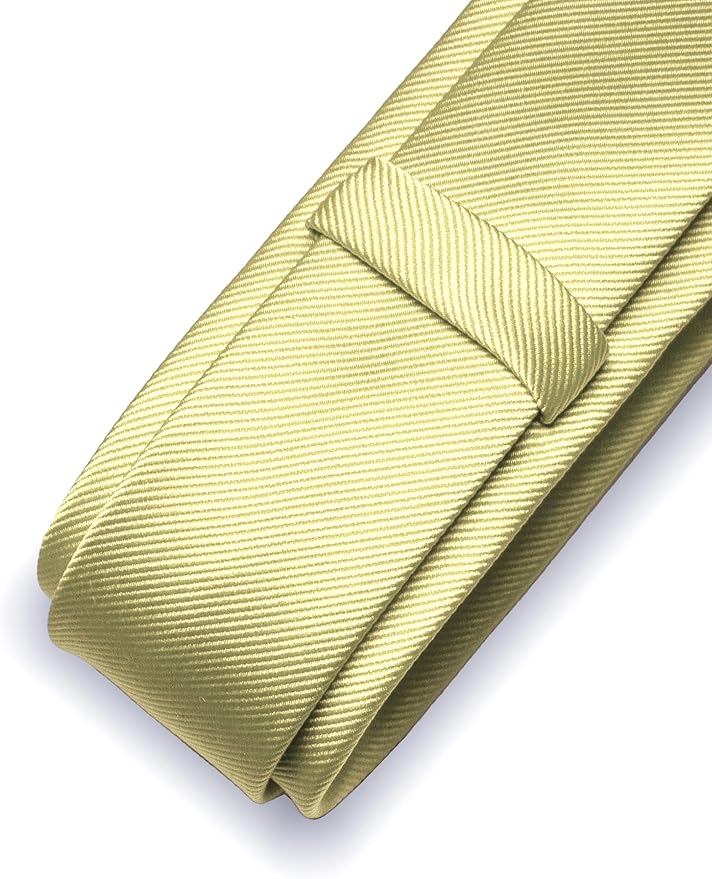RBOCOTT 2.4" Solid Color Skinny Tie for Men Slim Necktie(6cm)