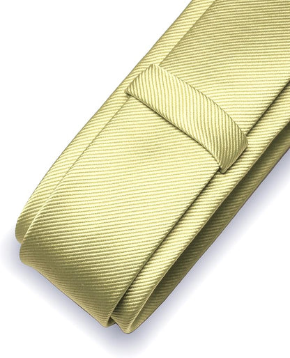 RBOCOTT 2.4" Solid Color Skinny Tie for Men Slim Necktie(6cm)