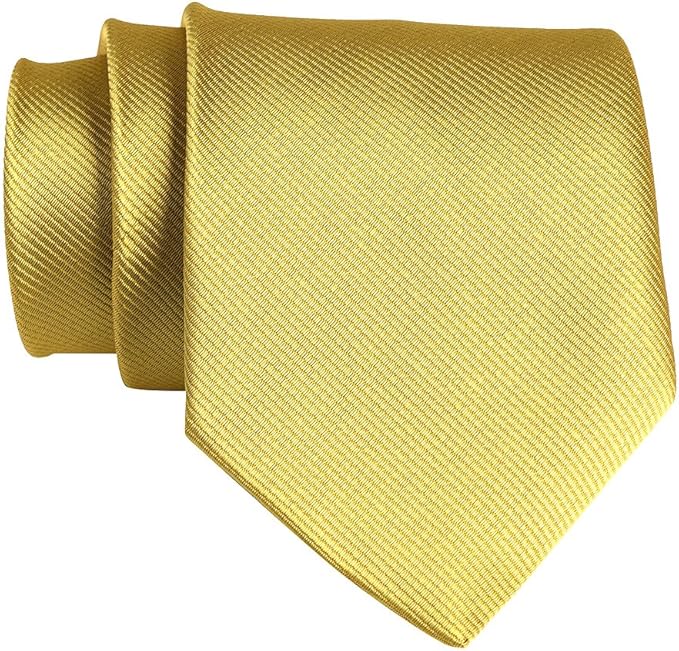 QBSM Mens Solid Polyester Textile Neckties Pure Color Neck Ties