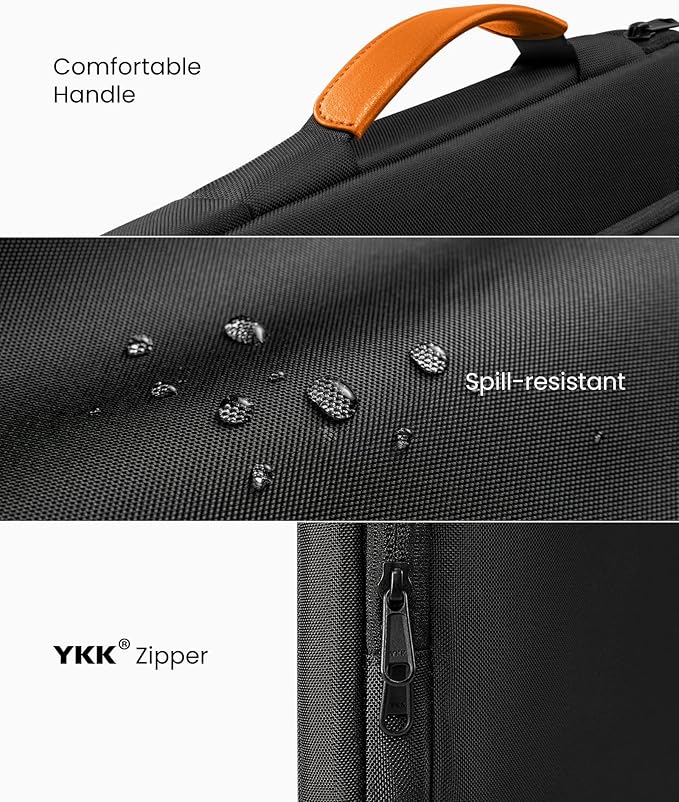tomtoc 360 Protective Laptop Carrying Case Compatible with 14-inch MacBook Pro M5/M4/M3/M2/M1 Pro/Max 2025-2021, 12.9-13 Inch iPad Pro/Air, Water-Resistant MacBook Accessory Bag Sleeve