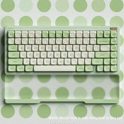 nuphy Halo75 V2 Mechancial Gaming Kyeboard,75% Wireless Hot Swappable Bluetooth Keyboard,83 Kyes RGB Backlit Keyboard,Support Bluetooth/2.4GHz/USB-C (Green, Silent Red Clear-Top (45gf))