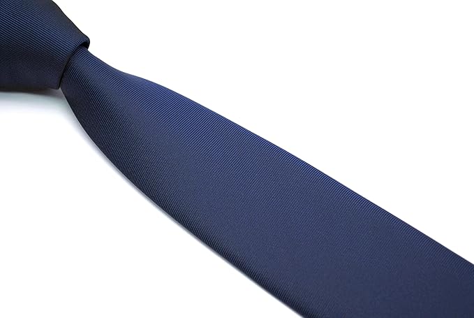 Skinny Solid Ties for Men, 2.5 inch Slim Plain Neckties 4-Pack