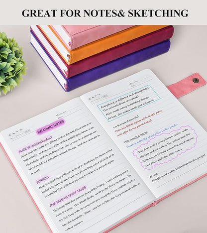 365 Page Thick Lined Journal Notebook for Men Women, A4 Large Leather Journals for Writing, Hardcover Notebooks for Work, School, Note Taking, Business, Travel Diary, College Ruled 8.5" x 11"