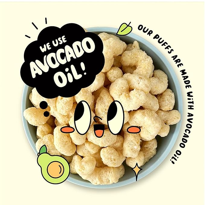 CauliPuffs - Corn, Rice, and Cauliflower Gluten Free Puffed Snack (15 x 0.75oz Bags, Vegan Salt & Pepper)