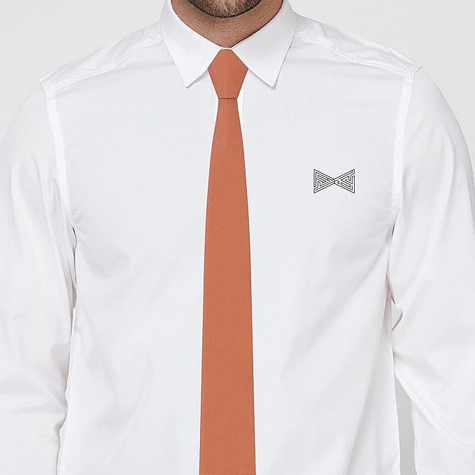 Men's Oxford Matt Neckties Solid Color for Adults Tuxedo Classic Design, by Bow Tie Hosue