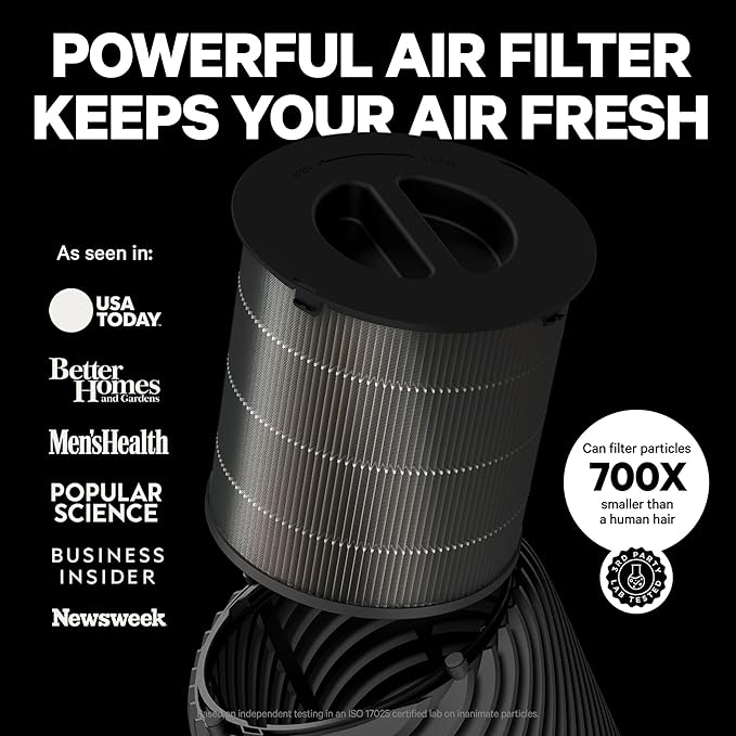 PuroAir 130i Smart Air Purifier for Home Large Rooms - Covers Up To 600 Sq Ft - Filters Up To 99.9% of Pollutants, Smoke, Pollen, Dust - Quiet Air Filter - Air Purifiers for Bedroom