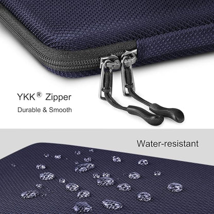 FINPAC Hard Laptop Sleeve Case for 15.3 inch MacBook Air M4 M3 M2 2025 2024, 16.2 inch MacBook Pro M4/M3/M2/M1 Pro/Max A2991 A2780 A2485 A2141, Waterproof Case for Surface Laptop/Book, Navy