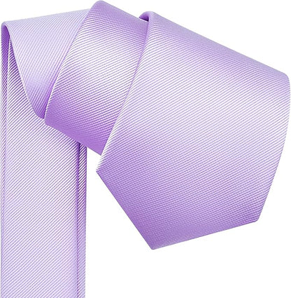 Branduce 3.15"（8cm） Men's Solid Color Formal Woven Necktie + Gift Box
