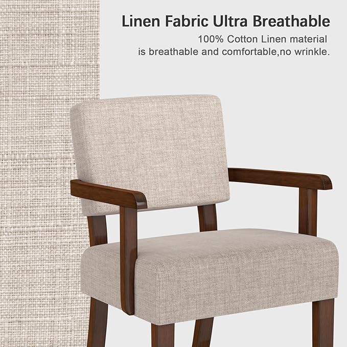 Accent Chair, Oversize Living Room Chairs with Soft Seat & Armrests for Living & Dinning Rooms