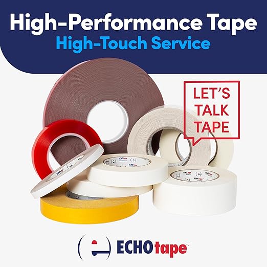 ECHOtape FS-J7754 | All Weather ASJ Poly Insulation Facing Tape | Insulation Seaming, Sealing, Repair Tape | High Performance Adhesive | |White ASJ Poly Tape | Contractors Tape | 2.83 in x 50 yds