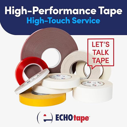 ECHOtape FS-J7754 | All Weather ASJ Poly Insulation Facing Tape | Insulation Seaming, Sealing, Repair Tape | High Performance Adhesive | |White ASJ Poly Tape | Contractors Tape | 2.83 in x 50 yds