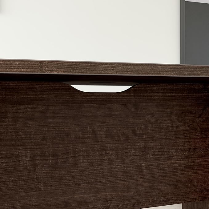 Bush Business Furniture Office Conference Table with Wood Base, Boardroom Meeting Space for 6 Users, 72W x 36D, Mocha Cherry