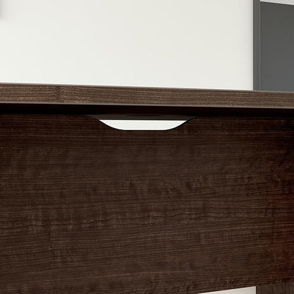 Bush Business Furniture Office Conference Table with Wood Base, Boardroom Meeting Space for 6 Users, 72W x 36D, Mocha Cherry