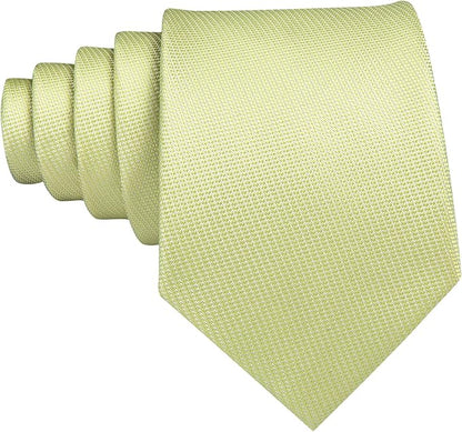 Barry.Wang Tie Sets for Men Silk Solid Necktie Stain Ties Handkerchief Pocket Square Cufflinks Wedding Business Dyed