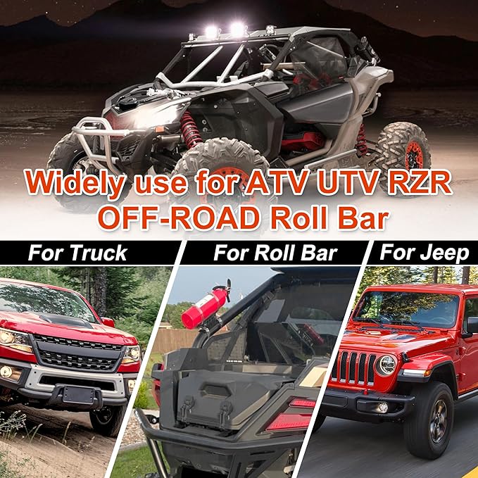 Quick Release Fire Extinguisher Mount Bracket Holder Aluminum Roll Bar Mount Bottle Holder Adjustable for Jeep Wrangler TJ JK JL JKU UTV Polaris RZR Ranger (Black)