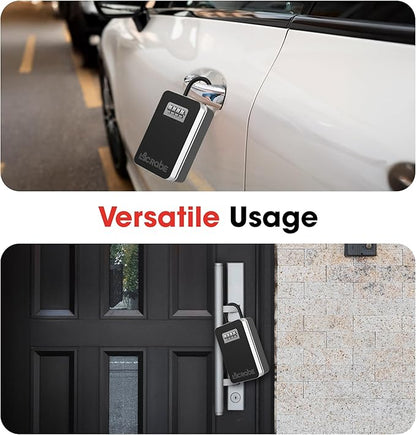 Key Lock Box, Secure lock box for keys with code for Indoor and Outdoor Use, Ideal for Home, Office or Rentals, Perfect for Homeowners and Businesses Looking for a Secure Storage Solution