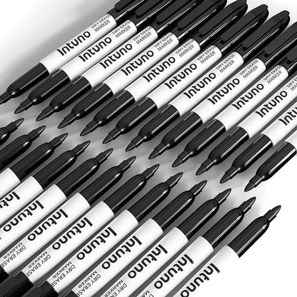 Dry Erase Markers, 108 Count Black, Fine tip, Low-Odor, Perfect for Office, Teaching, Meeting, Presentation, Classroom, Home