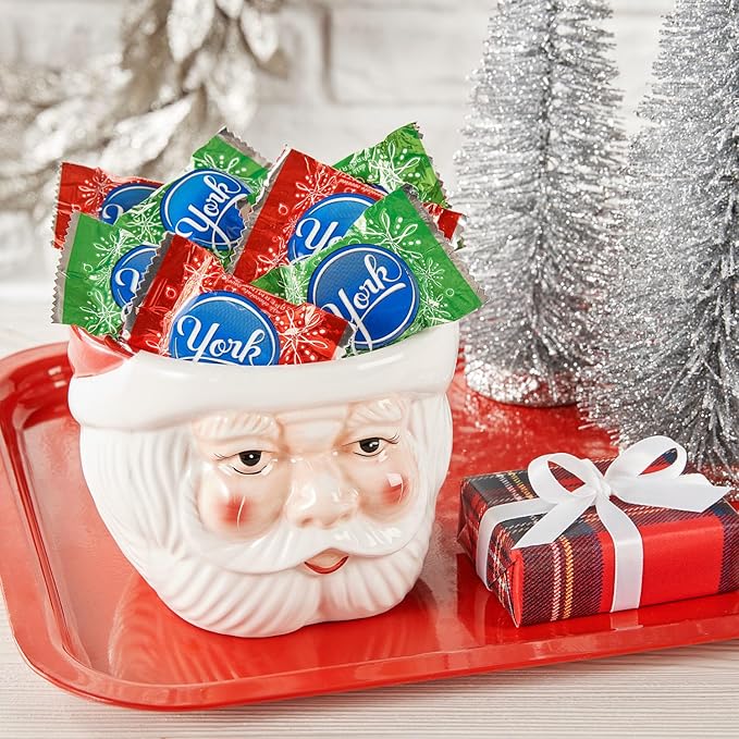 YORK Dark Chocolate Peppermint Patties Snowflakes, Christmas Candy Bag, 16 oz (Pack of 2)