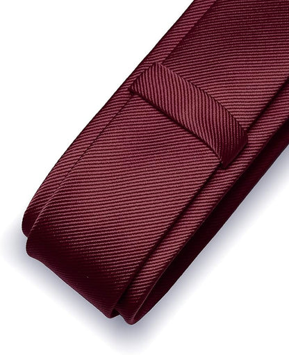 RBOCOTT 2.4" Solid Color Skinny Tie for Men Slim Necktie(6cm)