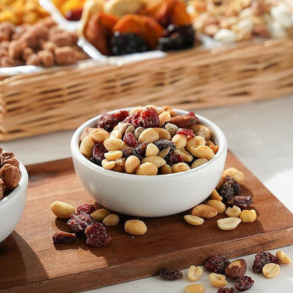 Broadway Basketeers Fruit & Nuts Sympathy Gift Basket - Gourmet Bereavement & Condolence Care Package with Assorted Healthy Snacks - Thoughtful Sympathy Gifts for Loss of Loved One, Grief, Funeral