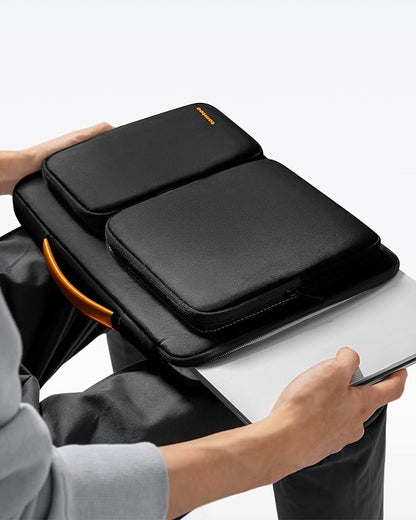 tomtoc 360 Protective Laptop Sleeve for 15-inch 2025 New MacBook Air M4/A3241, M3/A3114, M2/A2941, 15 Inch Surface Laptop 7/6/5, Dell XPS 15 Plus, Water-Resistant Accessory Bag Case
