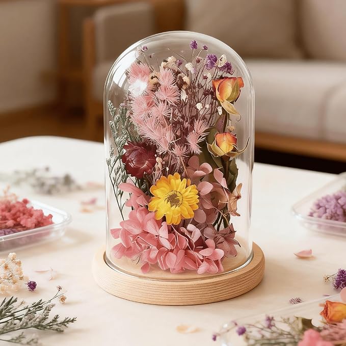 2PCS Dried Flowers Kit, Natural Dried Flowers Kit for DIY Crafts, Scrapbook, Card Making (Style15_28)