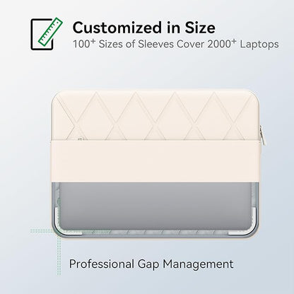 Smatree Laptop Sleeve for 14 inch Acer Swift 1 SF114-34-P7FH/Swift 3 SF314-512-53L0/Swift 3 OLED SF314-71-51NN, Acer Protective Case with Pocket, YKK Zipper, Patented Super Corner Design, White(E420W)