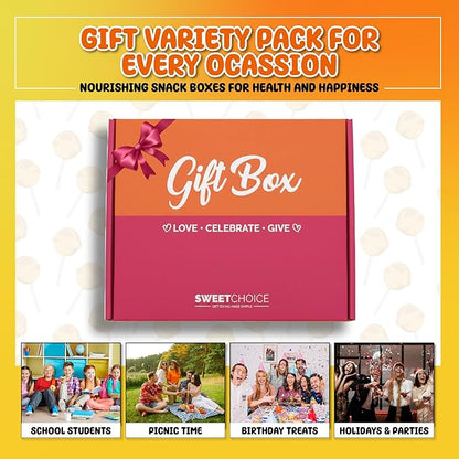 Snacks Variety Pack for Adults, Kids & Teens (40 Count) - Snack Box Variety Pack with Chips, Cookies & Bars - Care Package for College Students, Office Treats, Birthdays & Travel