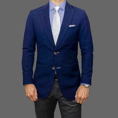 HISDERN Men Floral Ties Woven Classic 3.4" Necktie Set Formal Tie Pocket Square for Wedding with Handkerchief Gift Box