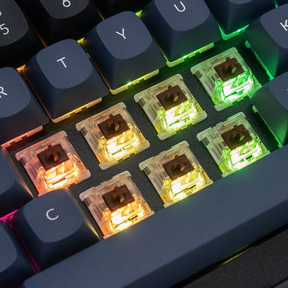 Keychron Q4 Wired Custom Mechanical Keyboard, 60% Layout QMK/VIA Programmable Macro with Hot-swappable Gateron G Pro Brown Switch Double Gasket Compatible with Mac Windows Linux (Black)