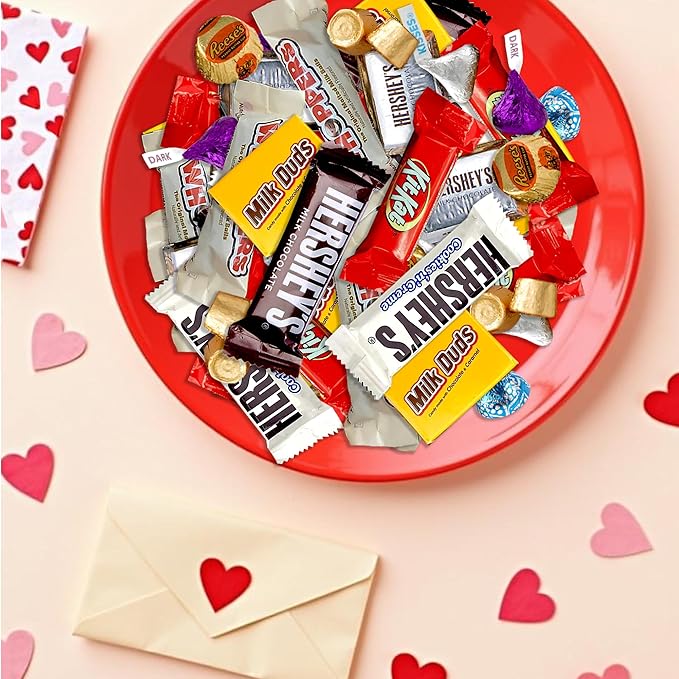 Chocolate Candy Variety Pack - 3 lb Assorted Individually Wrapped Candy Bars - Holiday, Party Bag Bulk - Dark & Milk - Mini Chocolates