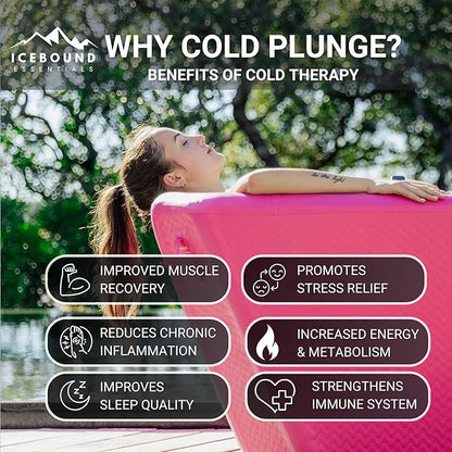 Ice Plunge Tub with Water Chiller - 1HP Efficient Hot and Cold Water Chiller for Ice Bath - Premium Ice Bath Tub with Chiller - WiFi - Filter - Ozone/UV - Ice Bath with Chiller