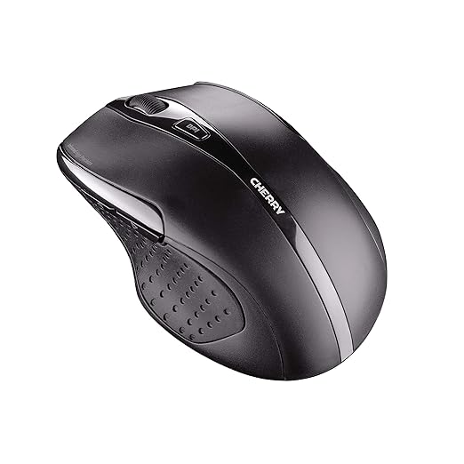 Cherry MW 3000 Wireless Mouse 2.4 GHz w/Nano USB Receiver, Black (UW7691)