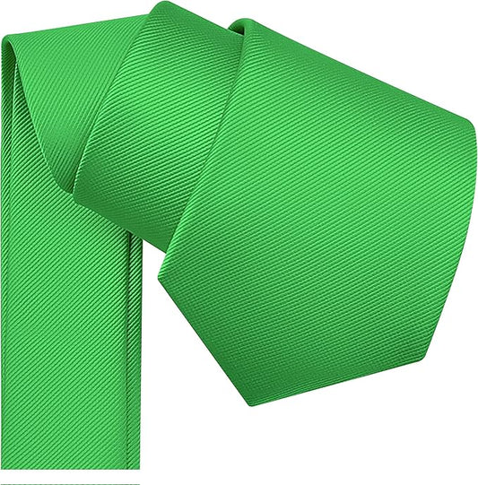 Branduce 3.15"（8cm） Men's Solid Color Formal Woven Necktie + Gift Box