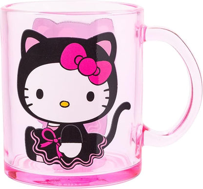 Silver Buffalo Sanrio Hello Kitty Spooky Halloween Glass Coffee Mug, 17.5 ounces