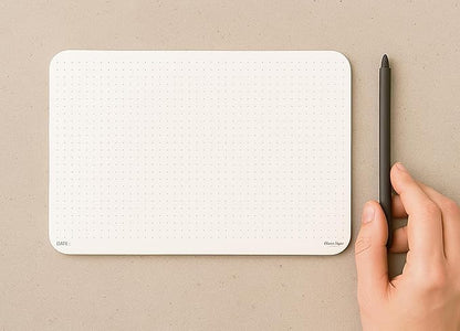 CLEVER SIGNS A5 Dot Grid Notepad - 2 Pack (5,8" x 8,3")- Medium Dotted Memo Desk Pads-Premium Paper with Cardboard Back Support - Ideal for Note-taking, Planning, Sketching, and Journaling